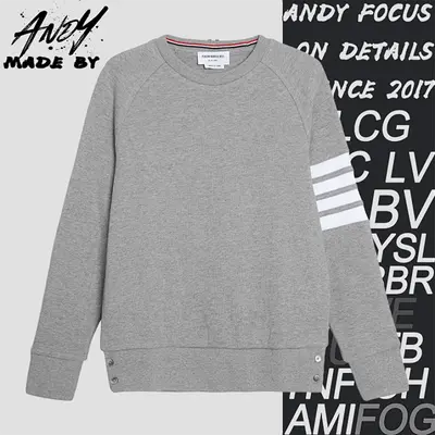 💰(€36=300CNY)waffle knit crew neck long-sleeved grey Item ID:10009193