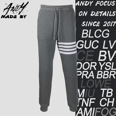 💰(€36=300CNY)Classic four-stripe track pants, grey Item ID:20001553