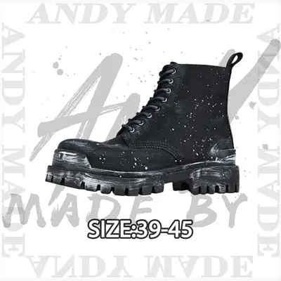 💰(€68=560CNY)Splatter paint distressed Martin boots Item ID:30008853