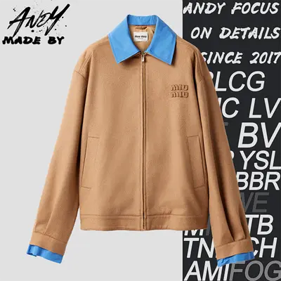 💰(€58=480CNY)Camel hair color-blocked jacket Item ID:10007629
