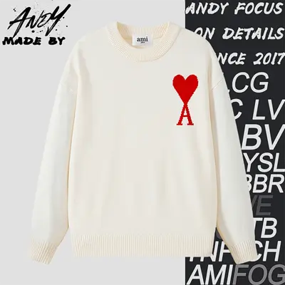 💰(€41=340CNY)Big heart sweater, off-white Item ID:10005989