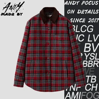 💰(€44=360CNY)Small checkered cotton-padded jacket Item ID:10008127