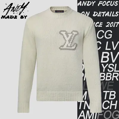 💰(€44=360CNY)Solid color letter intarsia pullover sweater Item ID:10003070