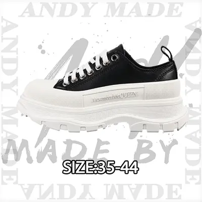 💰(€49=400CNY) Lace-up Heightening Black and White Leather Item ID:30006096