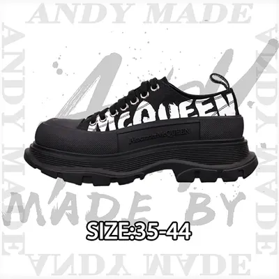 💰(€49=400CNY) Lace-Up Leather Height-Increasing Black Graffiti Print Item ID:30003834