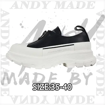 💰(€51=420CNY) platform shoes with thick sole and height-enhancing leather zipper Item ID:30006699