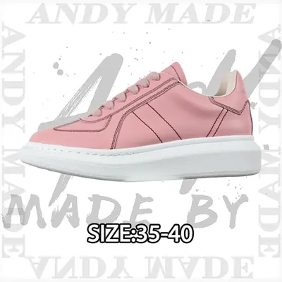 💰(€49=400CNY) Oversized Calfskin Round Toe Lace-Up Platform Low-Top Casual Shoes Item ID:30004646