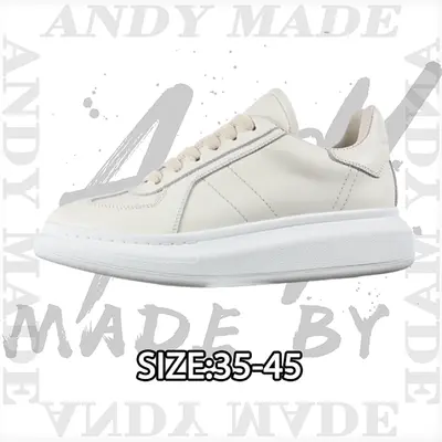 💰(€49=400CNY) Oversized Calfskin Round Toe Lace-Up Platform Low-Top Casual Shoes Item ID:30004645