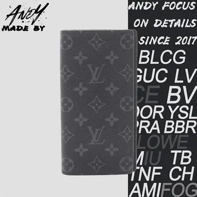 💰(€55=450CNY)L*v black monogram long wallet Item ID:40001185