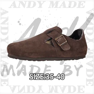 💰(€38=310CNY)Birkenstock brown full-coverage slip-on shoes with fur trim Item ID:30002068