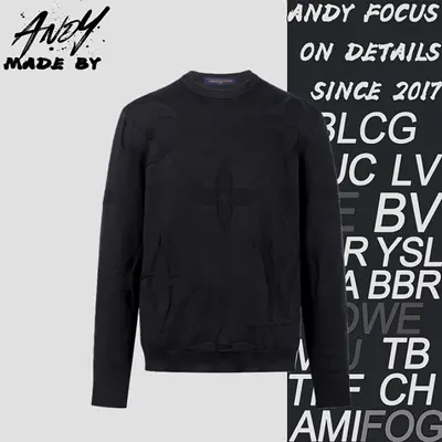 💰(€33=270CNY)L* V crewneck long-sleeved all-over jacquard knit sweater Item ID:10009738-Z