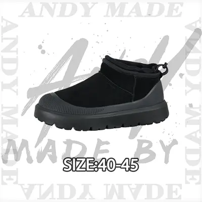 💰(€46=380CNY)Second generation mid-calf style, black with 4cm thick sole. Item ID:30005221