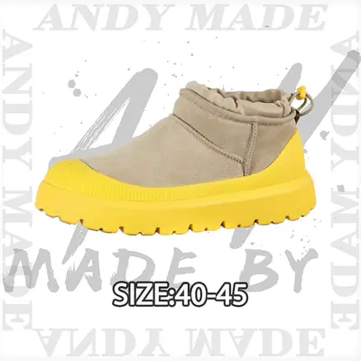 💰(€46=380CNY)Second generation mid-calf series, yellow 4cm thick sole Item ID:30004437