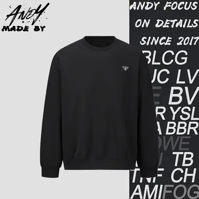 💰(€40=330CNY)P*RADA Nylon Patchwork and Decorative Air Layer Sweatshirt Item ID:10006148-S