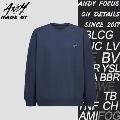 💰(€40=330CNY)P*RADA Nylon Patchwork and Decorative Air Layer Sweatshirt Item ID:10004212-S