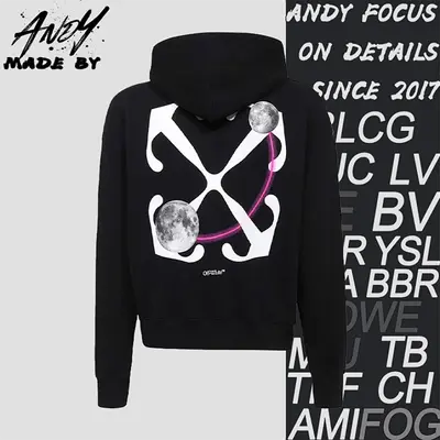 💰(€35=290CNY)OW Moon anchor arrow print hoodie Item ID:10007460