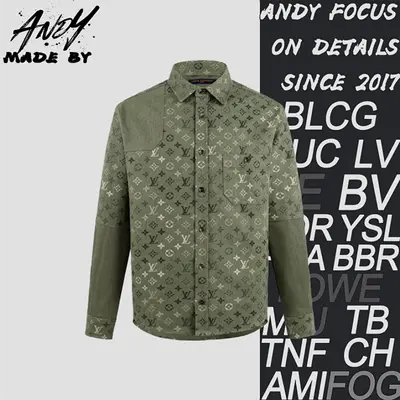 💰(€44=360CNY) lapel collar all-over print workwear-style jacket shirtItem ID:10008496-Z