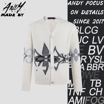 💰(€50=410CNY) Knitted Cardigan, Wool Blend Jacquard, Long Sleeves Item ID:10008303-Z