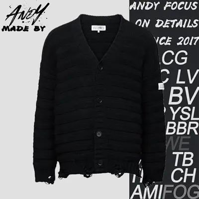 💰(€39=320CNY)MM6 Wool blend distressed cardigan Item ID:10007886