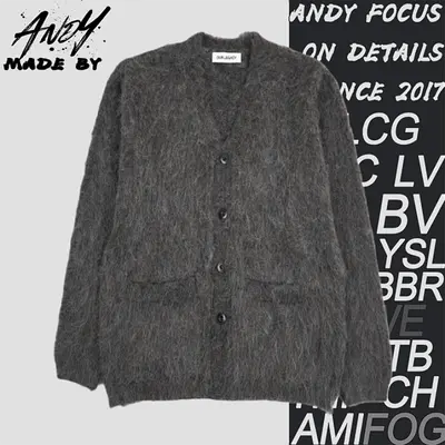💰(€47=390CNY)Grey mohair cardigan Item ID:10007064