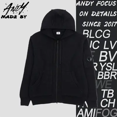 💰(€41=340CNY)C.P Arm logo knit hooded jacket Item ID:10002452