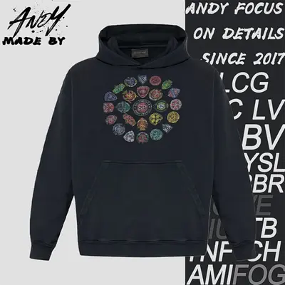 💰(€41=340CNY)Blcg Multi-logo badge print hoodie Item ID:10008259