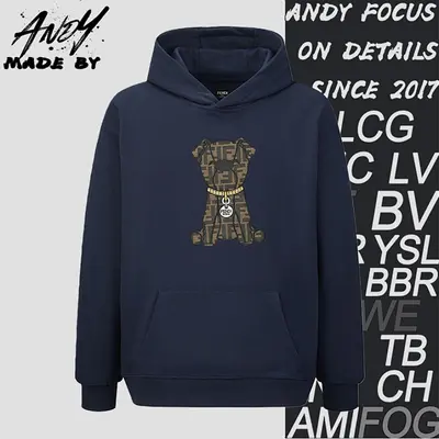 💰(€34=290CNY)Applique Embroidered Logo Hoodie Item ID:10000270-S