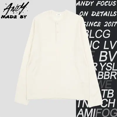 💰(€43=360CNY)Cashmere Henley Collar Long Sleeve Item ID:10008167
