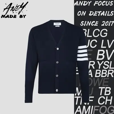 💰(440CNY)TB K35 Four-stripe Wool Cardigan - Navy Blue Item ID:10005968