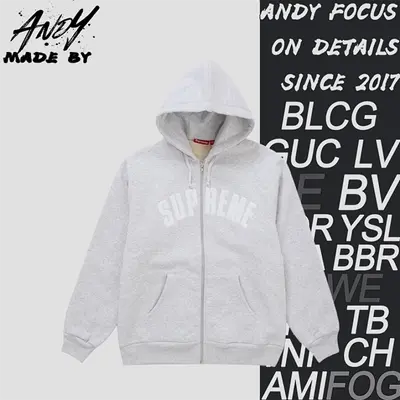 💰(390CNY) 25 Styles of Appliqué Embroidered Letter Hooded Jacket - Grey - Item ID:10003128