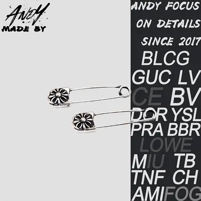 💰(270CNY)safety pin earrings Item ID:50009516-Y
