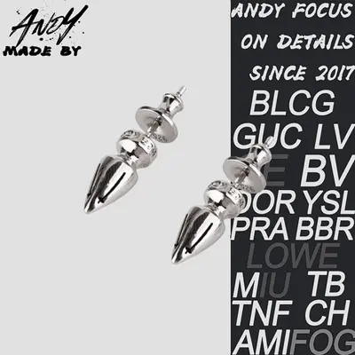 💰(245CNY)Bullet Earrings Item ID::50000929-Y