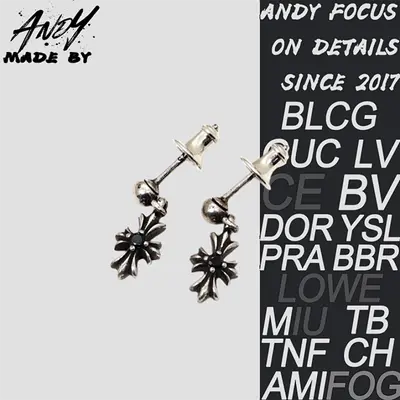 💰(245CNY)Black Diamond Single-Stick Earrings Item ID:50002631-Y