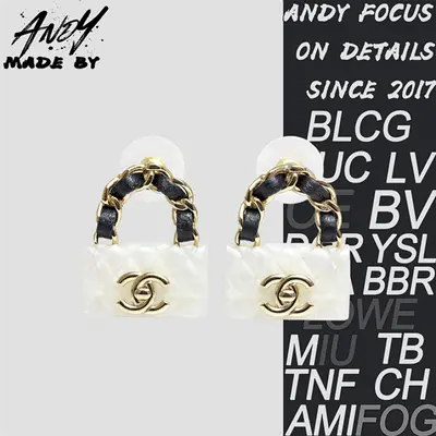 💰(255CNY)White bag earrings Item ID:50008573-Y