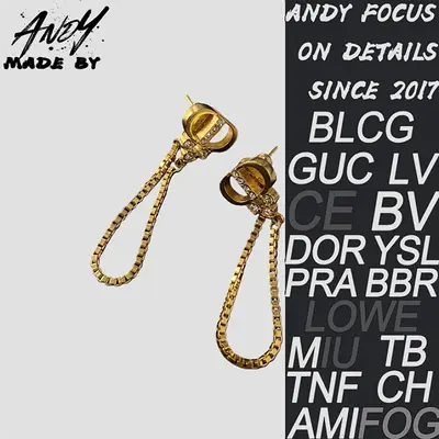💰(225CNY) New Tassel CD Earrings Item ID:50008697-Y