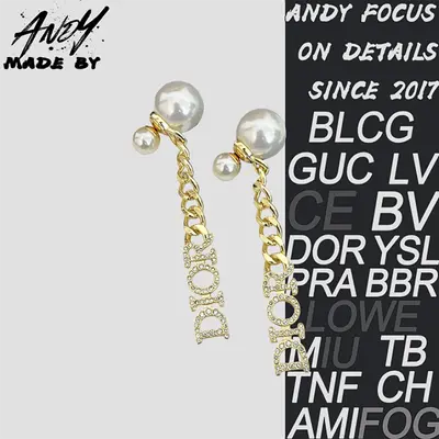 💰(235CNY) Letter earrings Item ID:50005461-Y