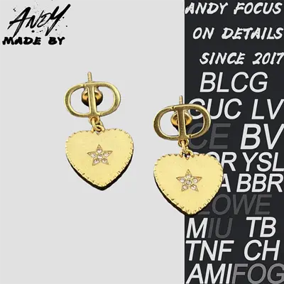 💰(225CNY) New Heart-Shaped Earrings Item ID:50005281-Y