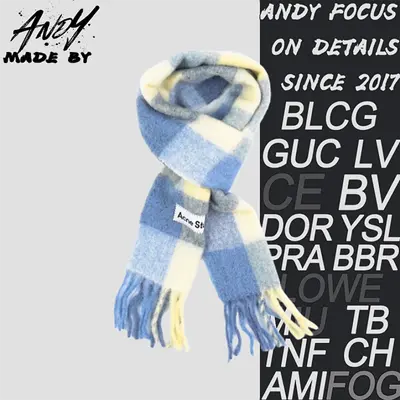 💰(360CNY) Checkered Logo Alpaca Wool Scarf Item ID:60003864