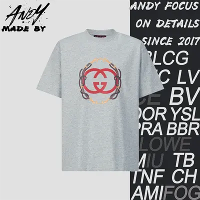 💰(200 CNY) New Year Print Double G Short-Sleeve T-Shirt Item ID:10008123-S