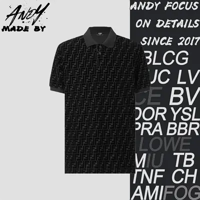 💰(230CNY) Mercerized Flocked Polo Shirt Item ID:10009675-S