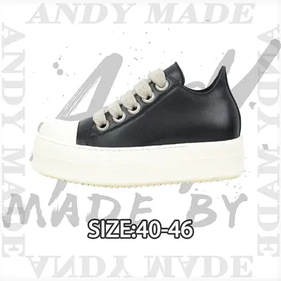 💰(470CNY)RO Low-top Leather Platform Black Item ID:30003624