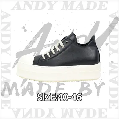 💰(460CNY)RO Low-top Leather Platform Black Item ID:30001443