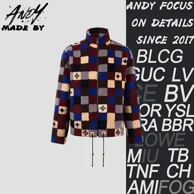 💰(370CNY) High-neck jacquard pattern suede belted coat Item ID:10009299-Z