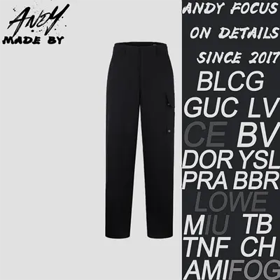 💰(315CNY) Gabardine Belt Loop Zipper Patch Pocket Cargo Pants Item ID:20004770-Z