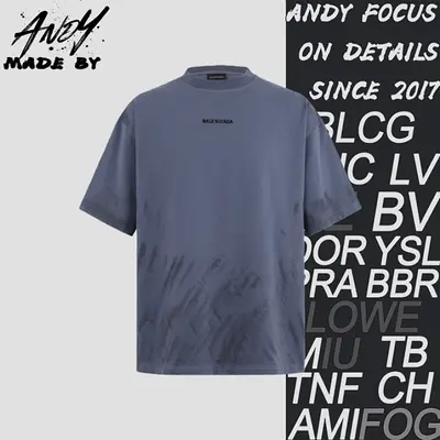 💰(210CNY) Embroidered Crew Neck Short-Sleeve T-Shirt with Faded Pattern Item ID:10001849-Z