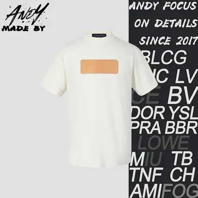 💰(265CNY) Appliquéd Cotton Short-Sleeve Crew Neck Shirt Item ID:10008651-Z