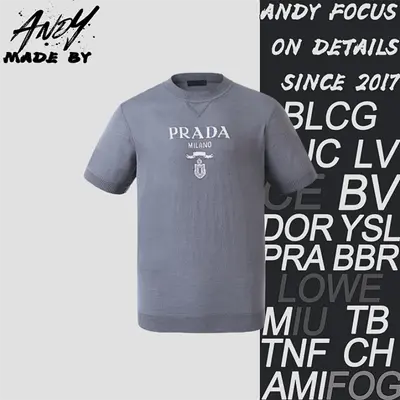 💰(240CNY)Classic Logo Jacquard Wool Crew Neck Short-Sleeve T-Shirt Item ID:10008633-Z