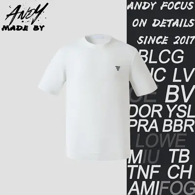 💰(235CNY)Classic Logo Embroidered Wool Crew Neck Short-Sleeve T-Shirt Item ID:10005403-Z