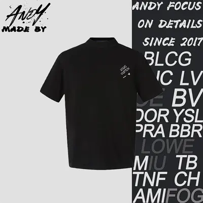 💰(230CNY) Solid Color Crew Neck Short Sleeve T-Shirt with Logo on Chest Item ID:10007578-Z