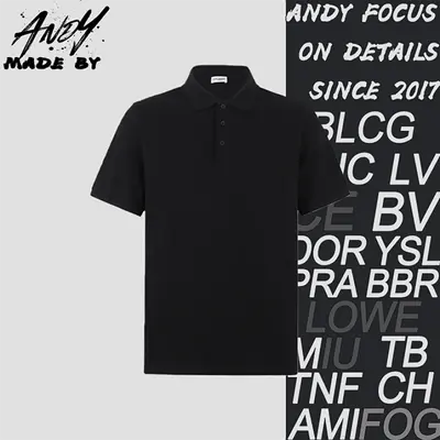 💰(190CNY) Solid color polo shirt with embroidered logo and lettering Item ID:10003950-Z